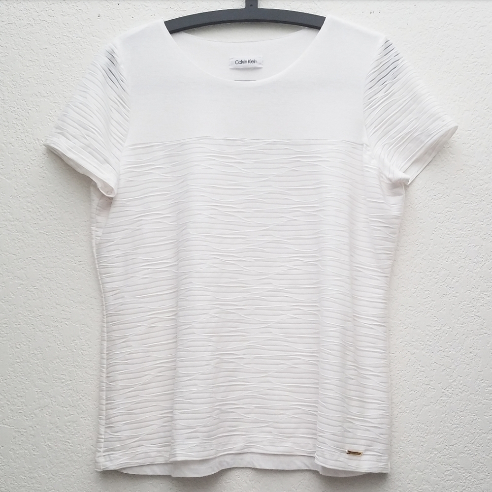 Calvin Klein White Short Slleeve Tee